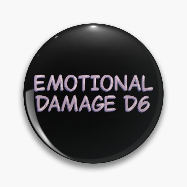 Item preview, Emotional Damage D6 Funny Tabletop RPG designed and sold by alexmaushaus.