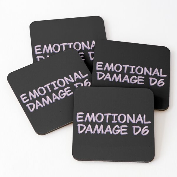 Item preview, Emotional Damage D6 Funny Tabletop RPG designed and sold by alexmaushaus.