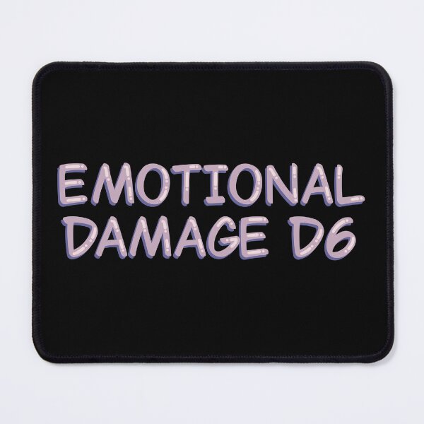 Item preview, Emotional Damage D6 Funny Tabletop RPG designed and sold by alexmaushaus.