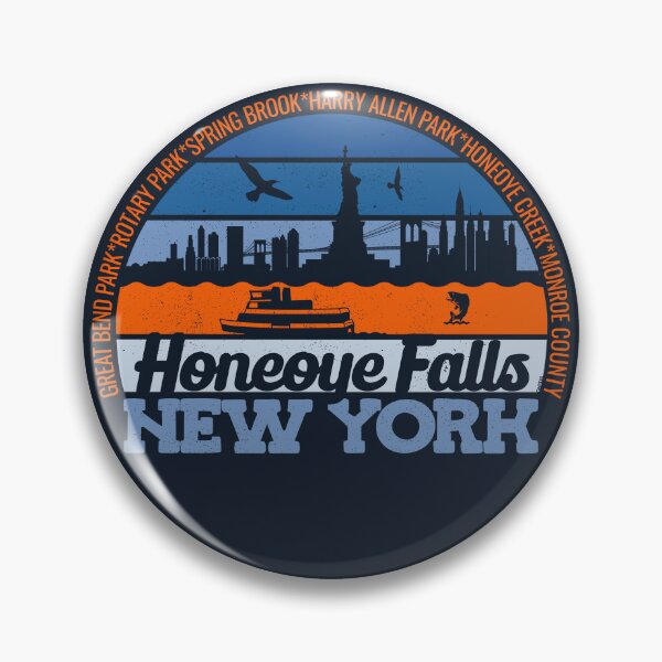 Item preview, Honeoye Falls New York Sunset Retro Vintage Local Pride Logo designed and sold by CRHPOD20.