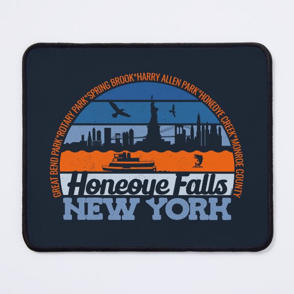 Item preview, Honeoye Falls New York Sunset Retro Vintage Local Pride Logo designed and sold by CRHPOD20.