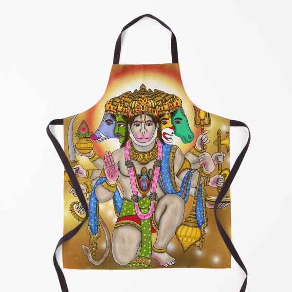 Item preview, Lord Hanuman Artwork | Divine Bajrangbali Digital Painting Illustration designed and sold by Harshit_Digital_Arts.