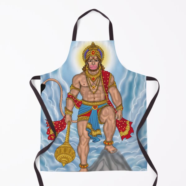 Item preview, Lord Hanuman Artwork | Divine Bajrangbali Digital Painting Illustration designed and sold by Harshit_Digital_Arts.