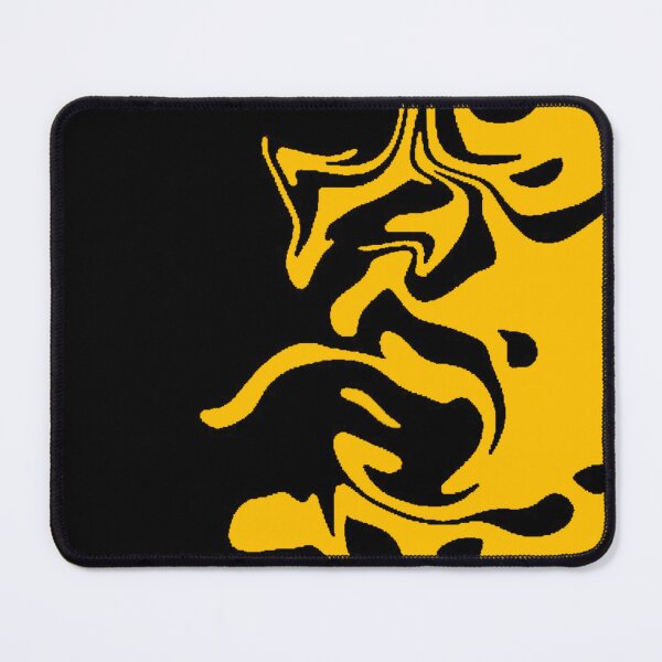 Item preview, Yellow and Black Liquid Swirl Abstract Marble Art designed and sold by Jimakmo.