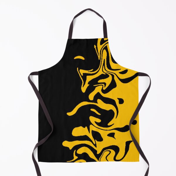 Item preview, Yellow and Black Liquid Swirl Abstract Marble Art designed and sold by Jimakmo.