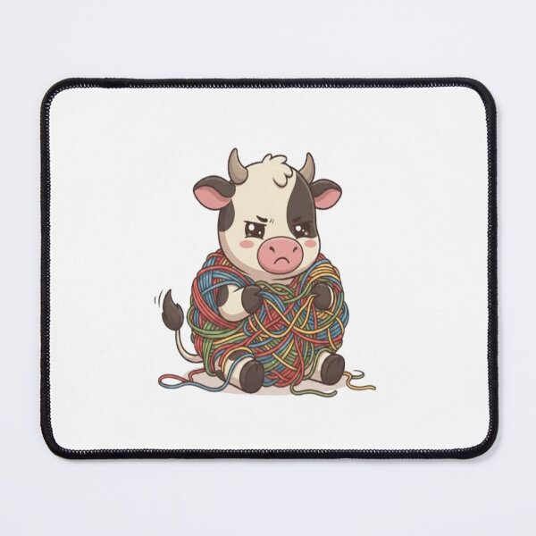 Item preview, Cute Cow Tangled In Yarn designed and sold by Ella_Sketch.