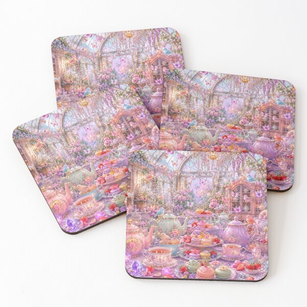 Item preview, Enchanted Floral Tea Garden designed and sold by Gold&pixels.