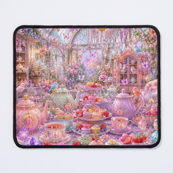 Item preview, Enchanted Floral Tea Garden designed and sold by Gold&pixels.