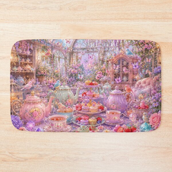 Item preview, Enchanted Floral Tea Garden designed and sold by Gold&pixels.