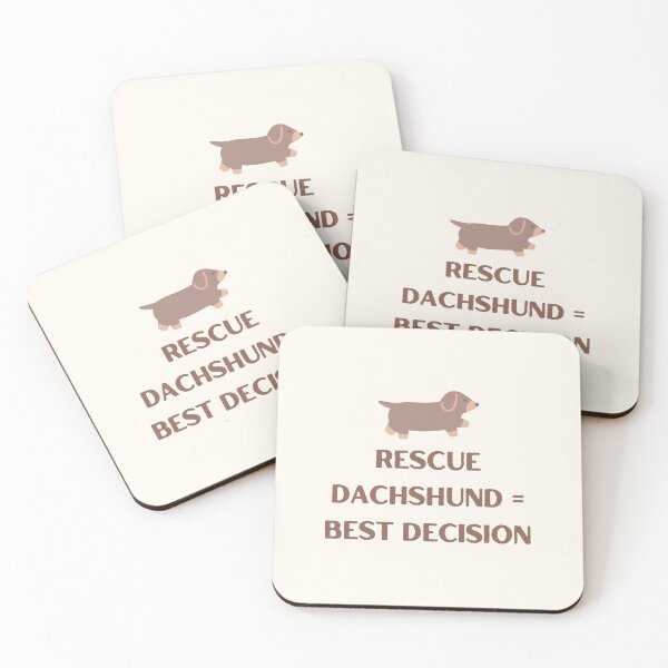 Item preview, Rescue Dachshund = Best Decision designed and sold by jpubdesigns.