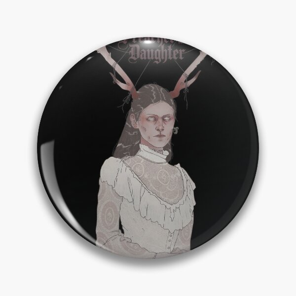 Item preview, Eerie Lady Bust with Antlers and Claws designed and sold by RoseArtGraphic.
