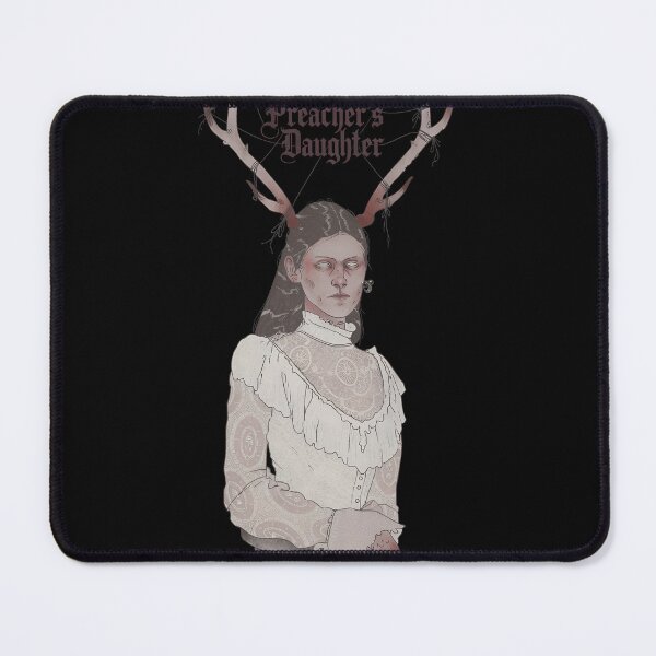 Item preview, Eerie Lady Bust with Antlers and Claws designed and sold by RoseArtGraphic.