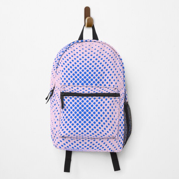 Item preview, Blue hexagons in optical effect on pink designed and sold by ALU.Desing.