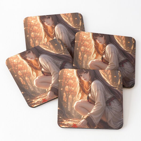 Item preview, Holo Spice and Wolf Autumn Forest Glow designed and sold by mildaclairmo.