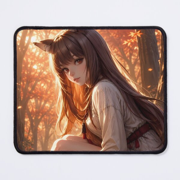 Item preview, Holo Spice and Wolf Autumn Forest Glow designed and sold by mildaclairmo.
