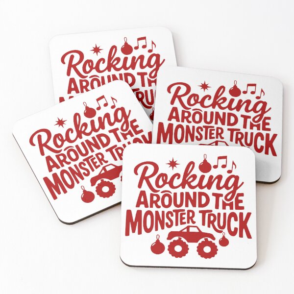 Item preview, Rocking Around the Monster Truck designed and sold by theartfulaspie.