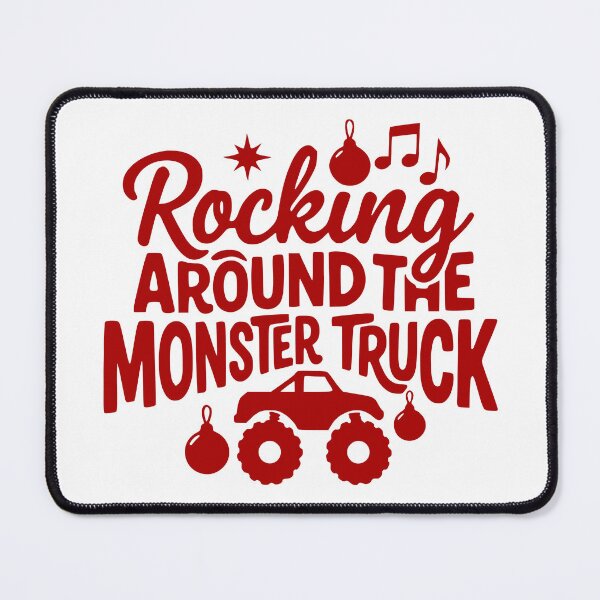 Item preview, Rocking Around the Monster Truck designed and sold by theartfulaspie.