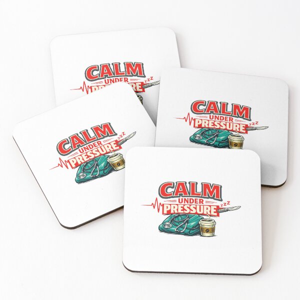 Item preview, Calm Under Pressure – Medical EKG Scalpel Design designed and sold by Lunaraluxy.