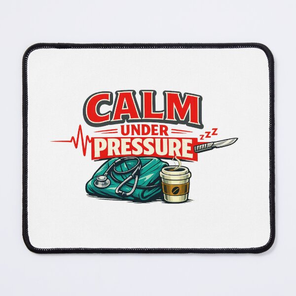 Item preview, Calm Under Pressure – Medical EKG Scalpel Design designed and sold by Lunaraluxy.