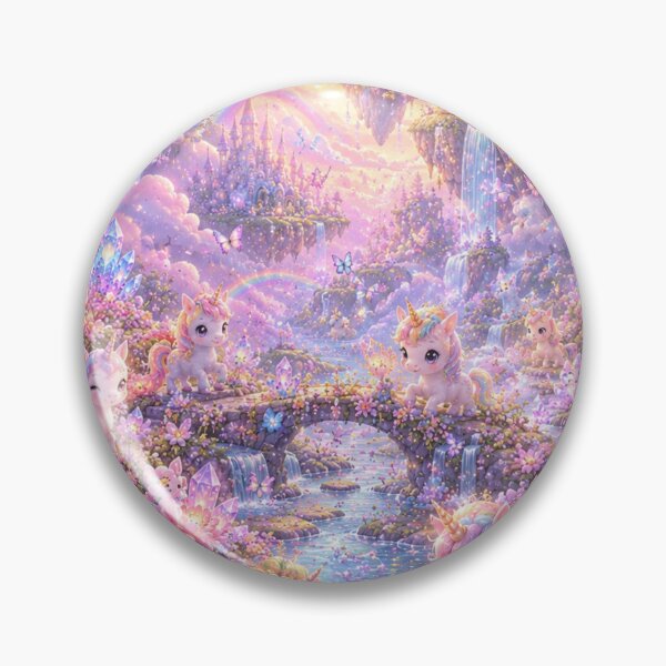 Item preview, Kawaii Unicorn Dreamland designed and sold by Gold&pixels.