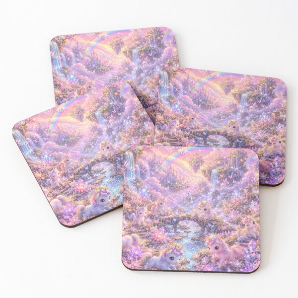 Item preview, Kawaii Unicorn Dreamland designed and sold by Gold&pixels.