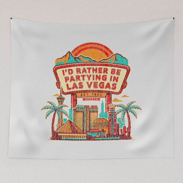 Item preview, Vintage I'd Rather Be Partying in Las Vegas designed and sold by paulo silveira.