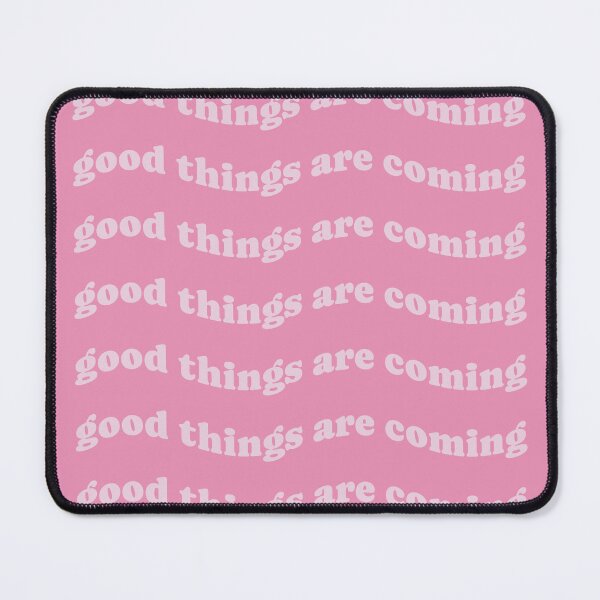 Item preview, Good Things Are Coming Pink Stacked Typography Affirmation Aesthetic designed and sold by hannahbee.