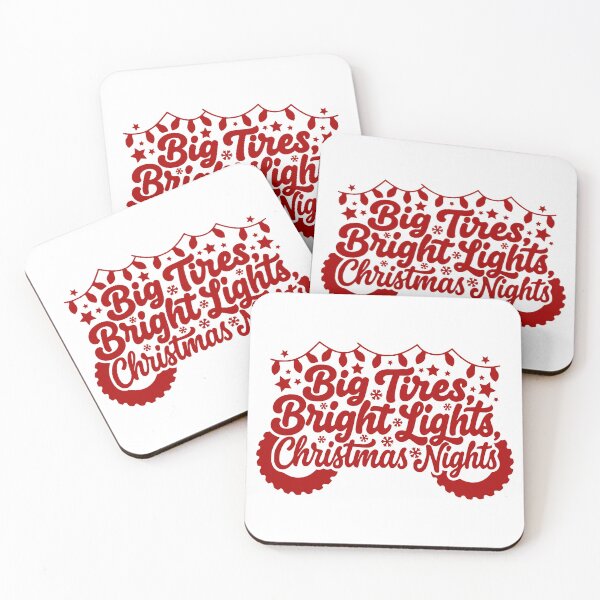 Item preview, Big Tires Bright Lights Christmas Nights designed and sold by theartfulaspie.