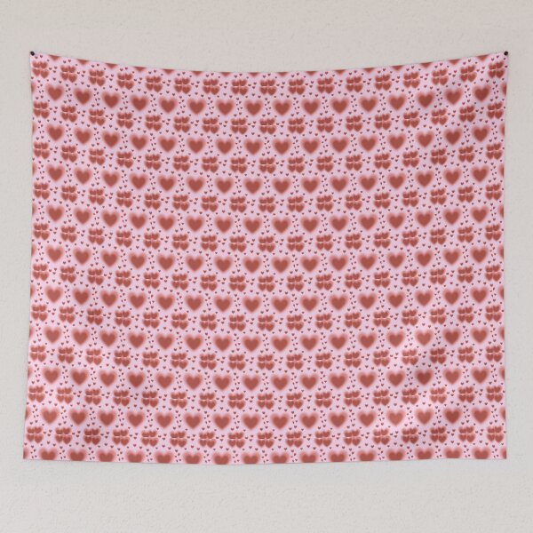 Item preview, Blurred red hearts on pink designed and sold by ALU.Desing.