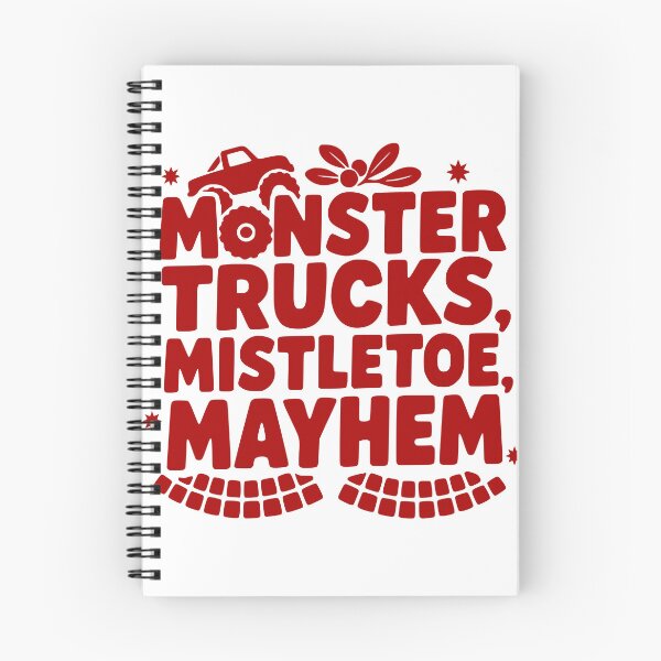 Item preview, Monster Trucks Mistletoe Mayhem designed and sold by theartfulaspie.