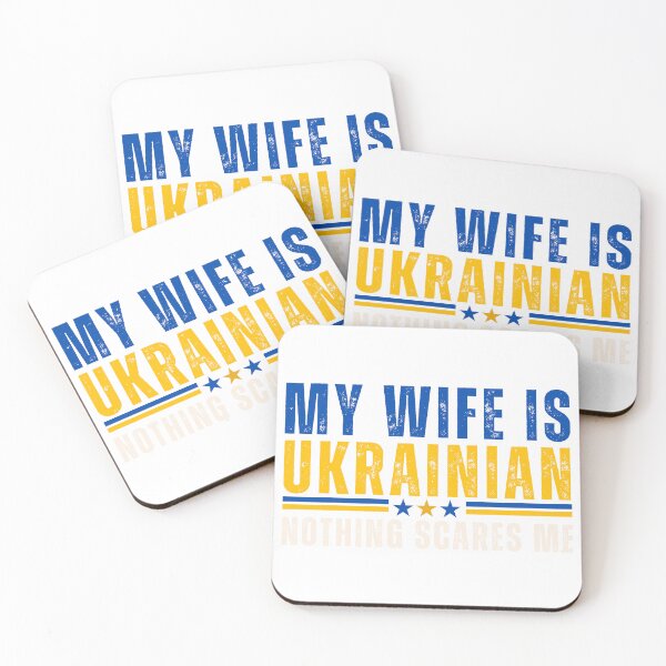Item preview, My Wife is Ukrainian Nothing Scares Me Ukraina Proud Flag  designed and sold by first-shirt ⭐ ⭐ ⭐ ⭐ ⭐.