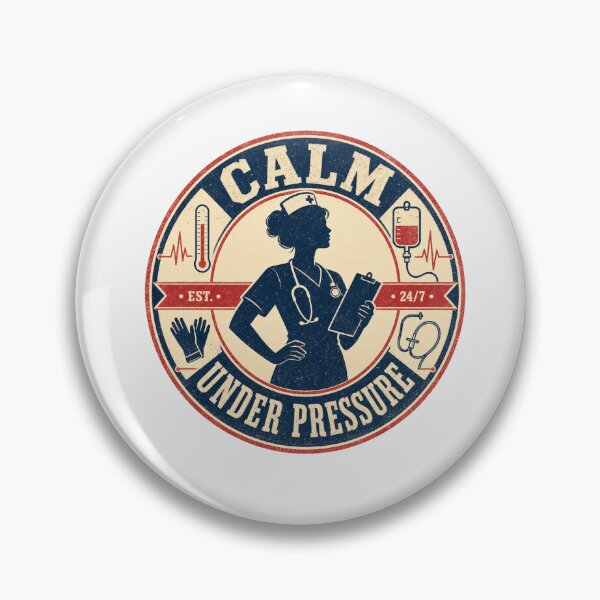 Item preview, Calm Under Pressure Nurse  designed and sold by freshwear design.