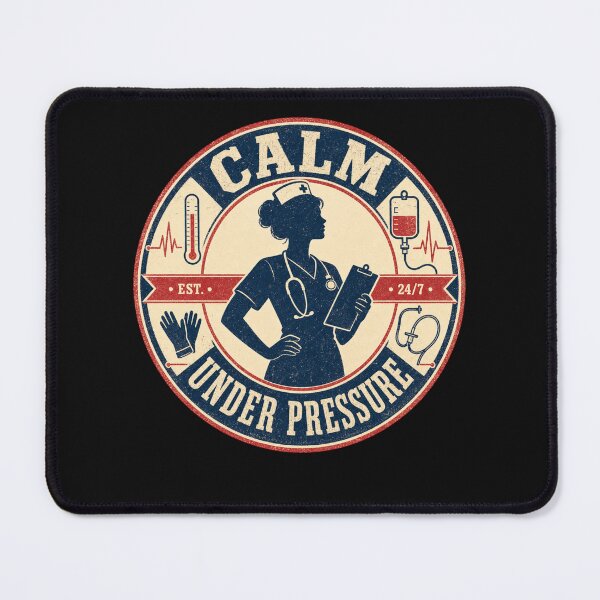 Item preview, Calm Under Pressure Nurse designed and sold by freshwear design.