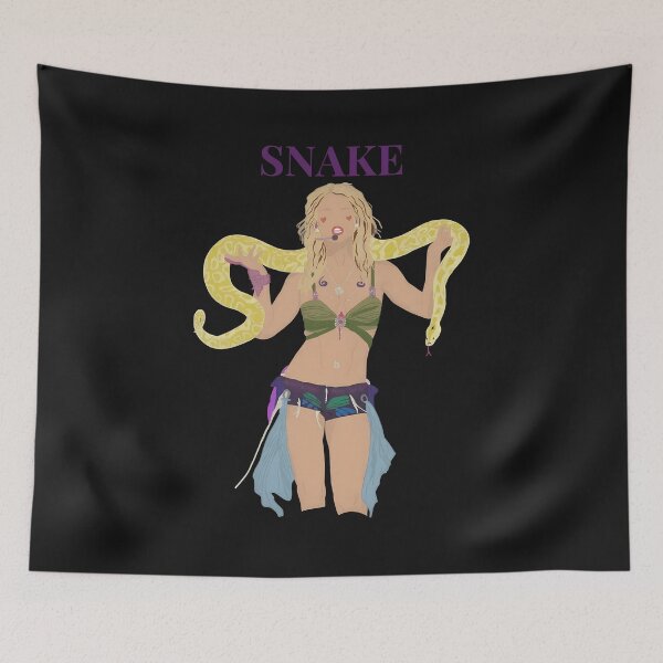Item preview, Graphic Portrait with Python designed and sold by TeeParteaArt.