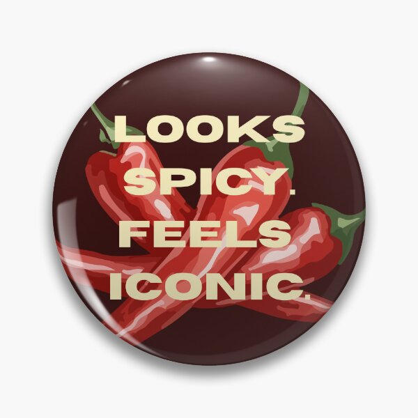 Item preview, Looks Spicy Feels Iconic | Vintage Chili Pepper Quote | Bold Foodie Aesthetic designed and sold by NOUURRRR.