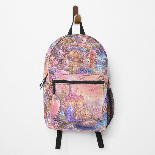 Item preview, Kawaii Bunny Blossom Village designed and sold by Gold&pixels.