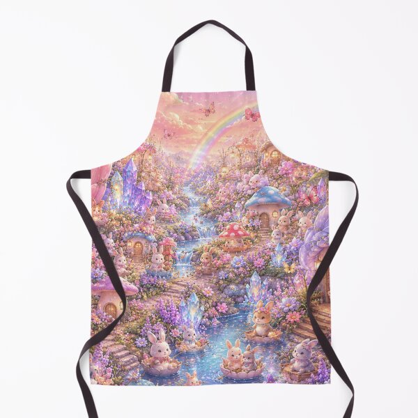 Item preview, Kawaii Bunny Blossom Village designed and sold by Gold&pixels.