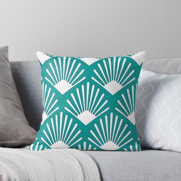Item preview, Fan Flowers in Teal designed and sold by ViaARTfactory.