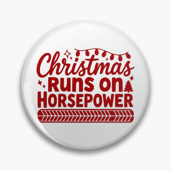 Item preview, Christmas Runs on Horsepower designed and sold by theartfulaspie.