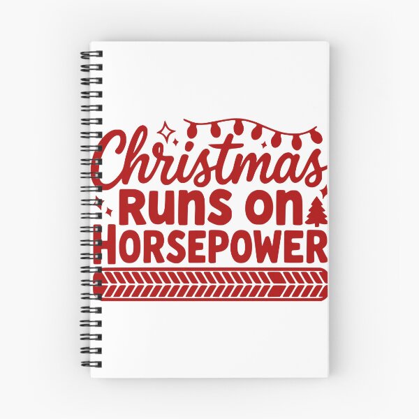 Item preview, Christmas Runs on Horsepower designed and sold by theartfulaspie.