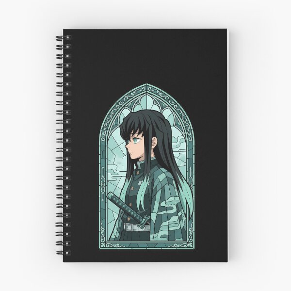 Item preview, Muichiro Tokito Demon Slayer Mint Gothic Stained Glass Profile designed and sold by mildaclairmo.