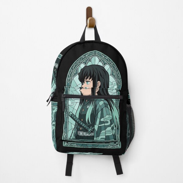 Item preview, Muichiro Tokito Demon Slayer Mint Gothic Stained Glass Profile designed and sold by mildaclairmo.