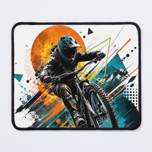 Item preview, Limitless Momentum Abstract Extreme MTB Jump Modern Geometric Action Art designed and sold by dytf79.