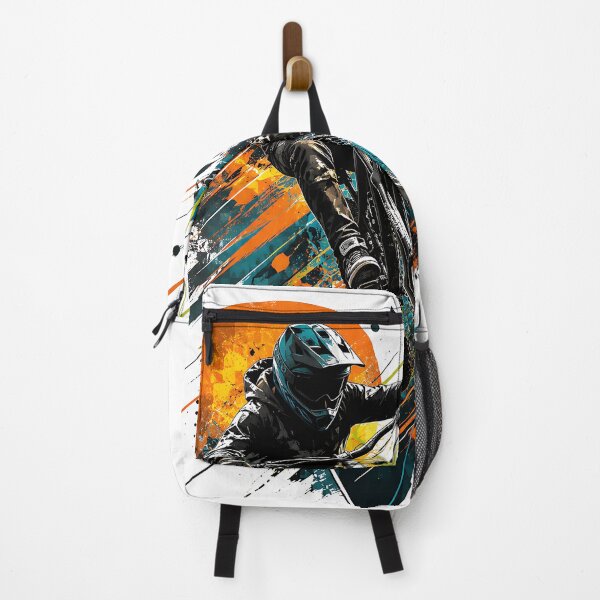 Item preview, Limitless Momentum Abstract Extreme MTB Jump Modern Geometric Action Art designed and sold by dytf79.