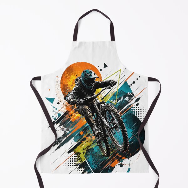 Item preview, Limitless Momentum Abstract Extreme MTB Jump Modern Geometric Action Art designed and sold by dytf79.