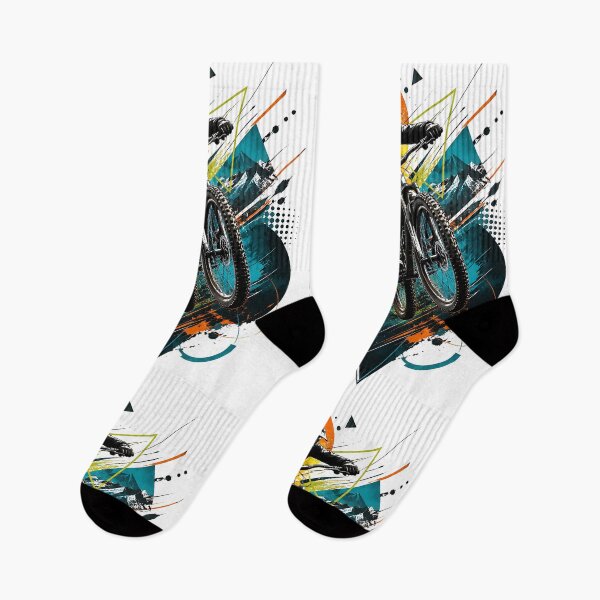 Item preview, Limitless Momentum Abstract Extreme MTB Jump Modern Geometric Action Art designed and sold by dytf79.