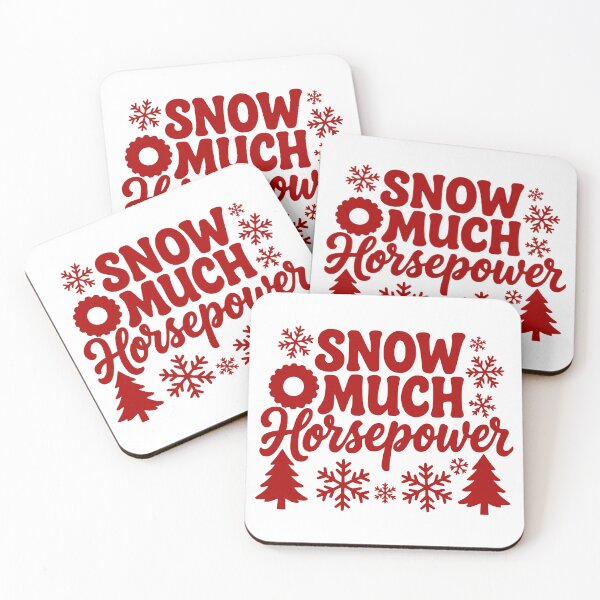 Item preview, Snow Much Horsepower designed and sold by theartfulaspie.