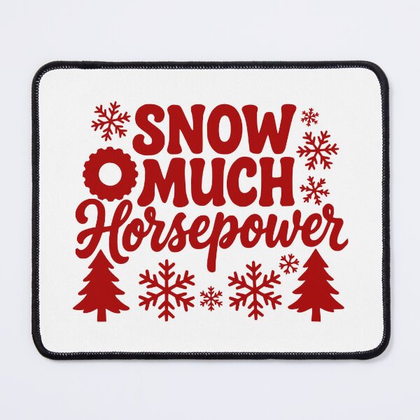 Item preview, Snow Much Horsepower designed and sold by theartfulaspie.