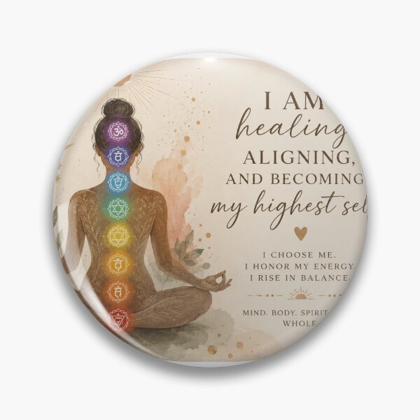 Item preview, Chakra Healing Affirmation Watercolor Art designed and sold by Fresh Starts.