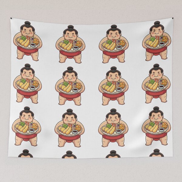 Item preview, Simple and Cute Sumo Logo - Tempura designed and sold by Studio-MiMi.